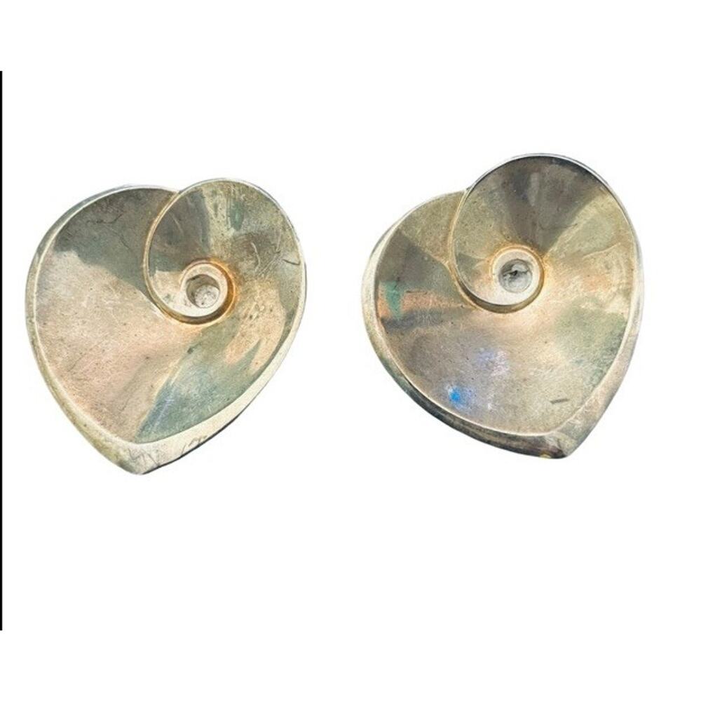 VINTAGE HEART CANDLE STICK HOLDERS SET Dansk Torun Lily JAPAN VALENTINES DAY